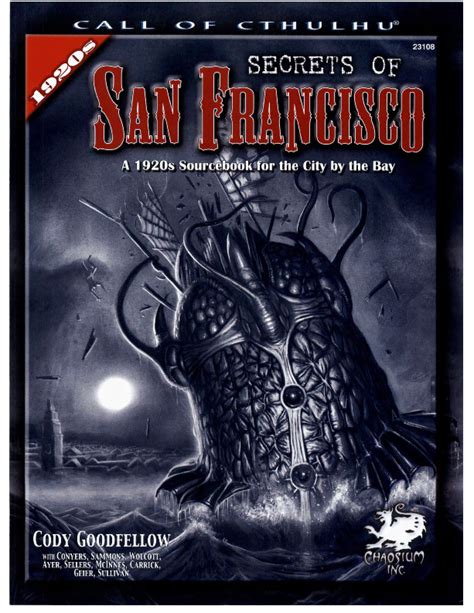 The san francisco guidebook 1920s resources for call of cthulhu play. - Straftäter und tatverdächtige in den massenmedien.